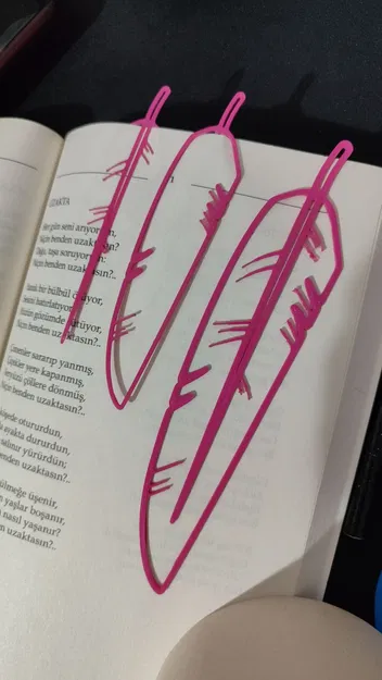 Mẫu đánh dấu trang hình lông đại bàng - Image 6