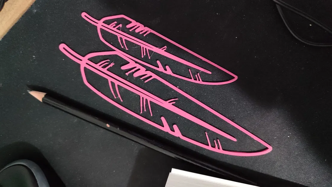 Mẫu đánh dấu trang hình lông đại bàng - Image 7