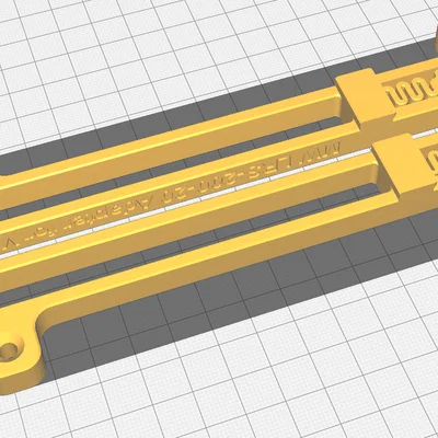 Ngàm gắn DIN Rail cho nguồn Meanwell LRS-200-24 trên RatRig V-Core3 400mm