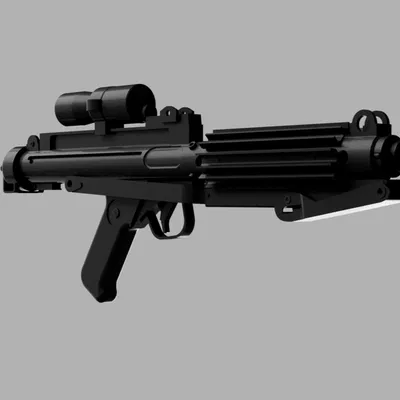 Mô hình E-11 Stormtrooper Blaster phiên bản ROTJ (Dễ in & lắp ráp)