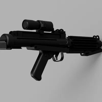 Mô hình E-11 Stormtrooper Blaster phiên bản ROTJ (Dễ in & lắp ráp)