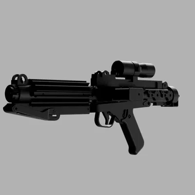 Mô hình E-11 Stormtrooper Blaster phiên bản ROTJ (Dễ in & lắp ráp)