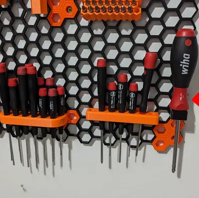 Giá treo tuốc nơ vít Wiha PH2x100 cho Honeycomb Storage Wall