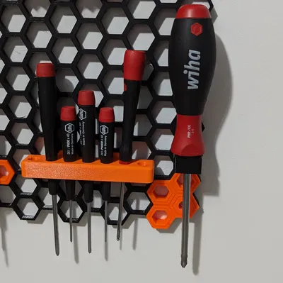 Giá treo tuốc nơ vít Wiha PH2x100 cho Honeycomb Storage Wall