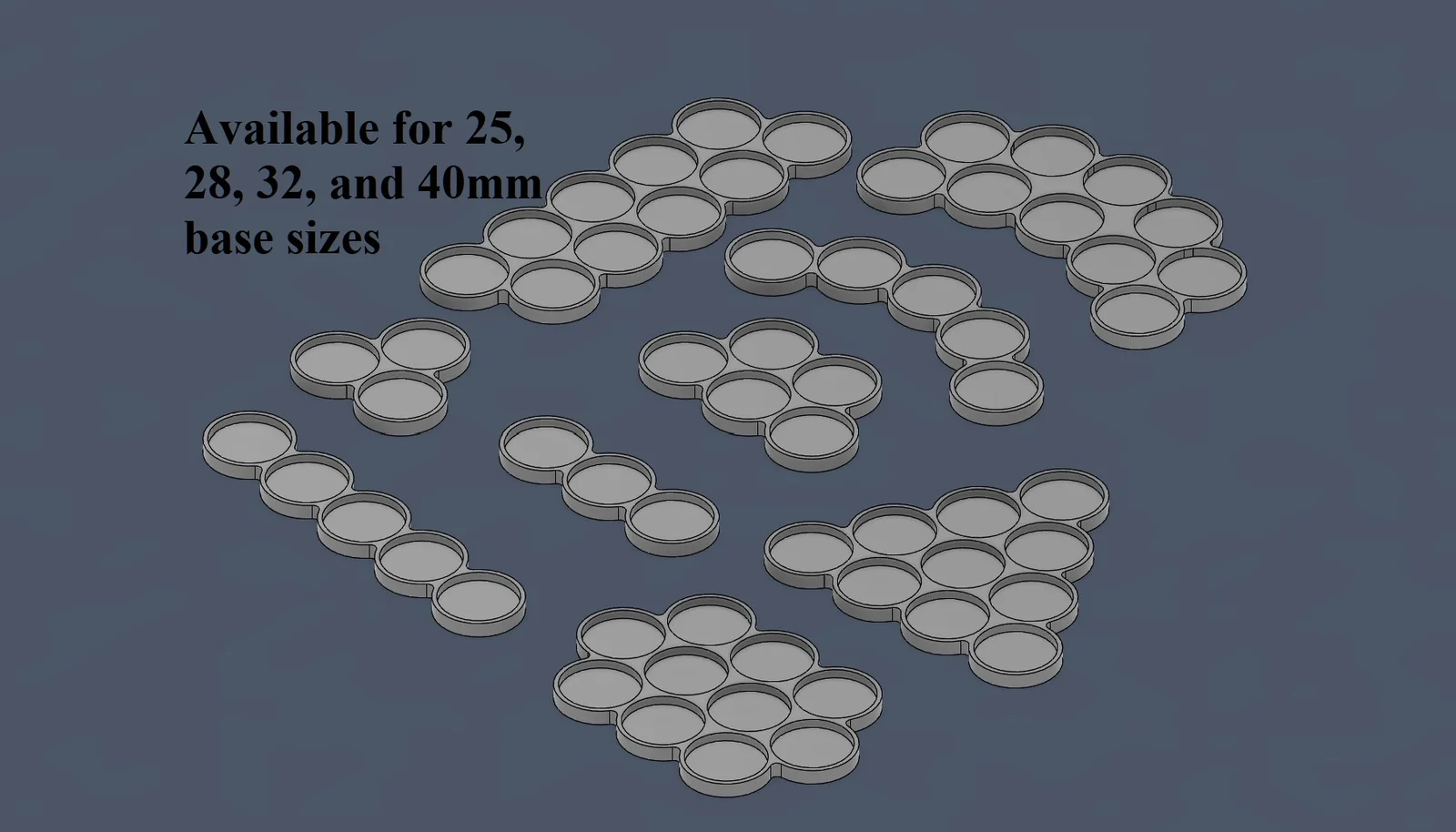 Bộ Sưu Tập Khay Di Chuyển 40k (25/28/32/40mm) 1