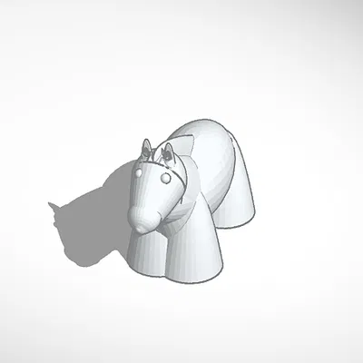 Mô hình chú ngựa 3D dễ thương - Phù hợp trang trí và làm quà tặng