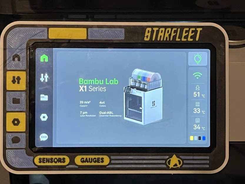 Khung bảo vệ màn hình Bambu X1C - Image 1