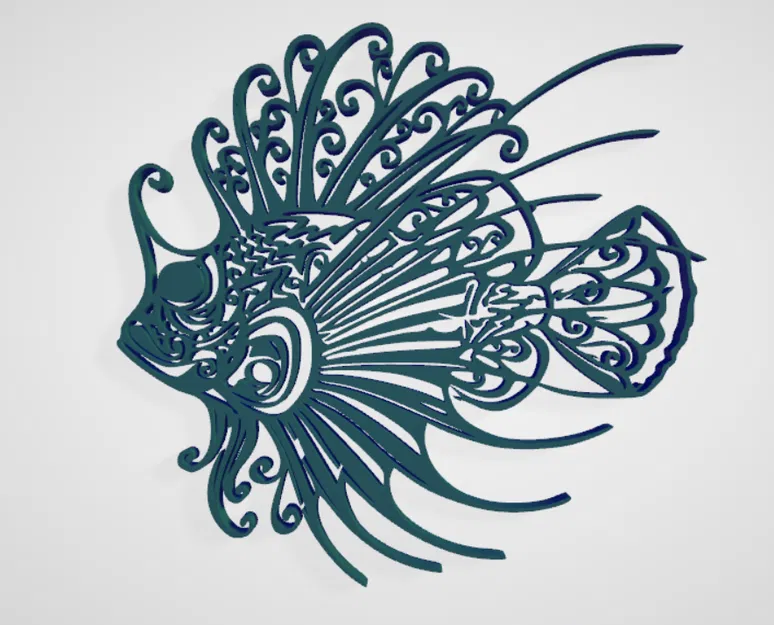 Mô hình nghệ thuật treo tường Fish_3 - Image 1