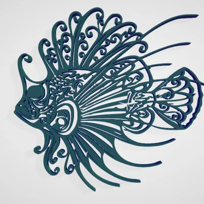 Mô hình nghệ thuật treo tường Fish_3