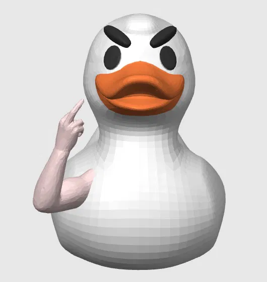 Mô hình vịt Duck You cực ngầu - File in 3D decor độc đáo - Image 1