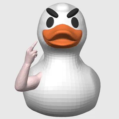 Mô hình vịt Duck You cực ngầu - File in 3D decor độc đáo