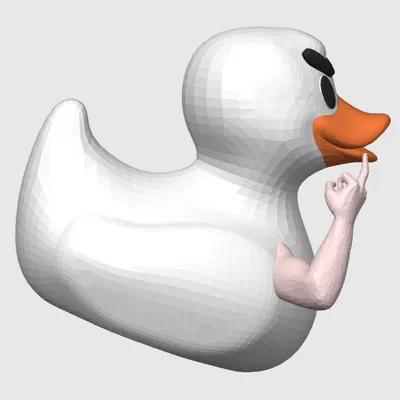 Mô hình vịt Duck You cực ngầu - File in 3D decor độc đáo