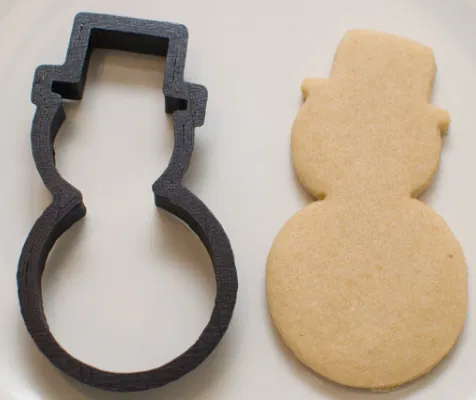 Khuôn cắt bánh quy hình người tuyết cho mùa lễ hội - Image 1