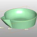 Chén pha màu nhỏ gọn tiện lợi (Color mixing bowl) in 3D - Thumbnail 1