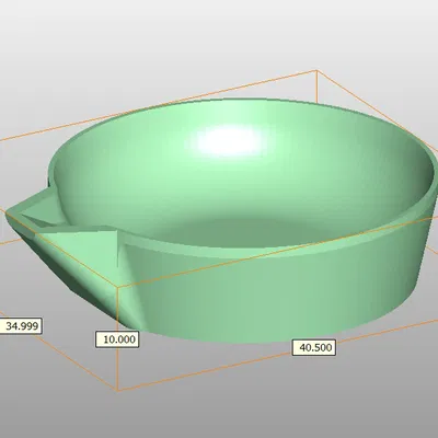 Chén pha màu nhỏ gọn tiện lợi (Color mixing bowl) in 3D
