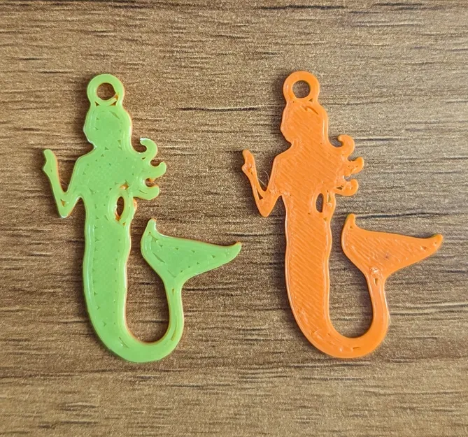 Bông tai 3D nàng tiên cá cực xinh - Mẫu in STL dễ thương - Image 1