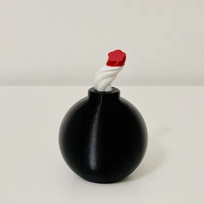 Mô hình quả bom hoạt hình dễ thương (Cartoon Bomb) in 3D