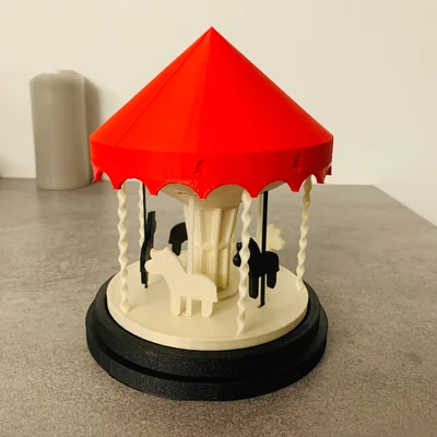Mô hình vòng quay ngựa gỗ (Carousel) - Phiên bản tĩnh
