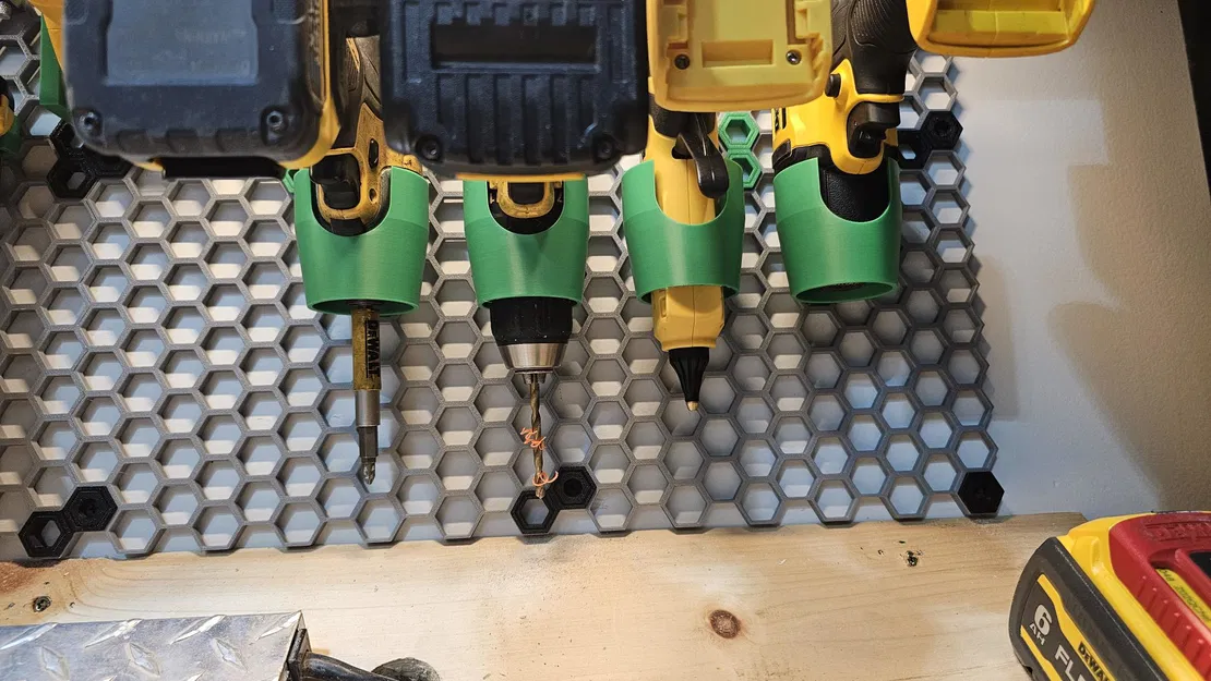 Giá treo máy khoan Dewalt cho tường tổ ong HSW (Honeycomb Storage Wall) - Image 2