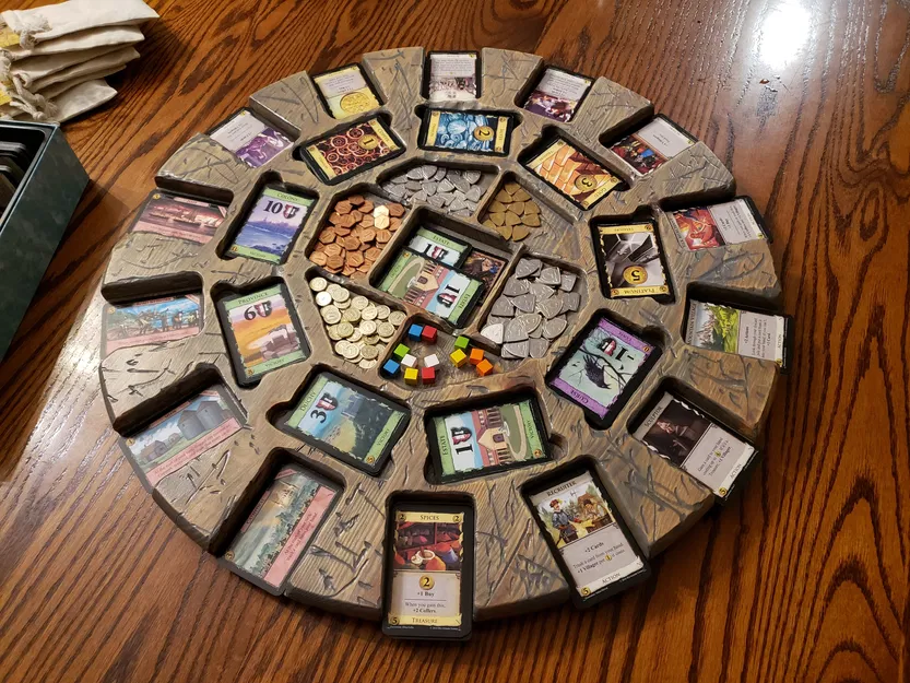 Dominion Lazy Susan: Mâm xoay sắp xếp bài và token cho board game - Image 1