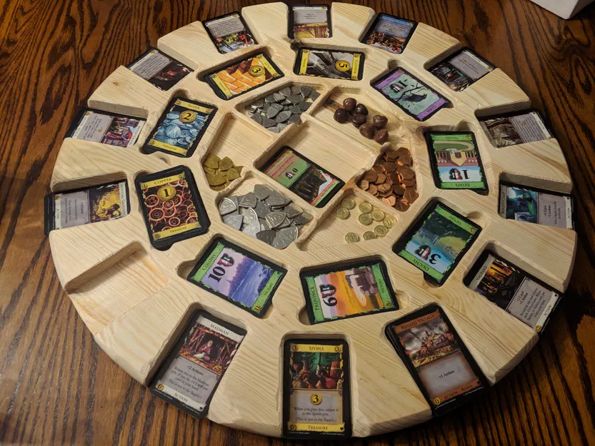 Dominion Lazy Susan: Mâm xoay sắp xếp bài và token cho board game - Image 2