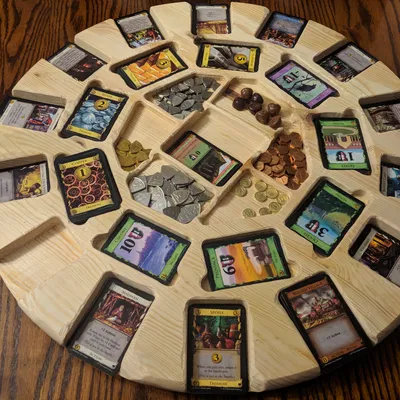 Dominion Lazy Susan: Mâm xoay sắp xếp bài và token cho board game
