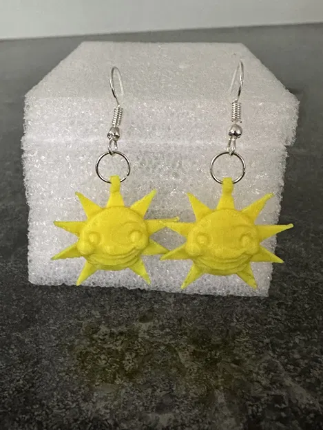 Bông tai 3D hình nhân vật Sun từ FNAF độc đáo - Image 1