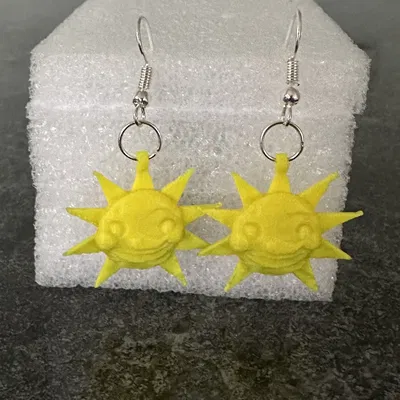 Bông tai 3D hình nhân vật Sun từ FNAF độc đáo