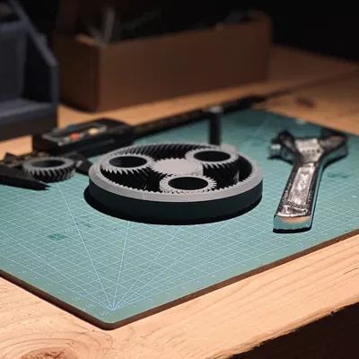 Đồ chơi xoay bánh răng 3D (Gear Spinner) - Thử thách in ấn cực đỉnh