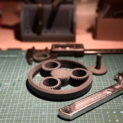 Đồ chơi xoay bánh răng 3D (Gear Spinner) - Thử thách in ấn cực đỉnh