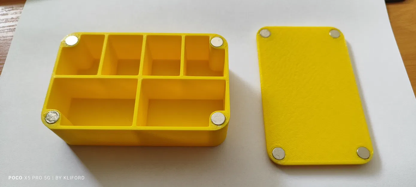 Hộp đựng linh kiện nhỏ 3D thông minh với nắp hít nam châm - Image 3