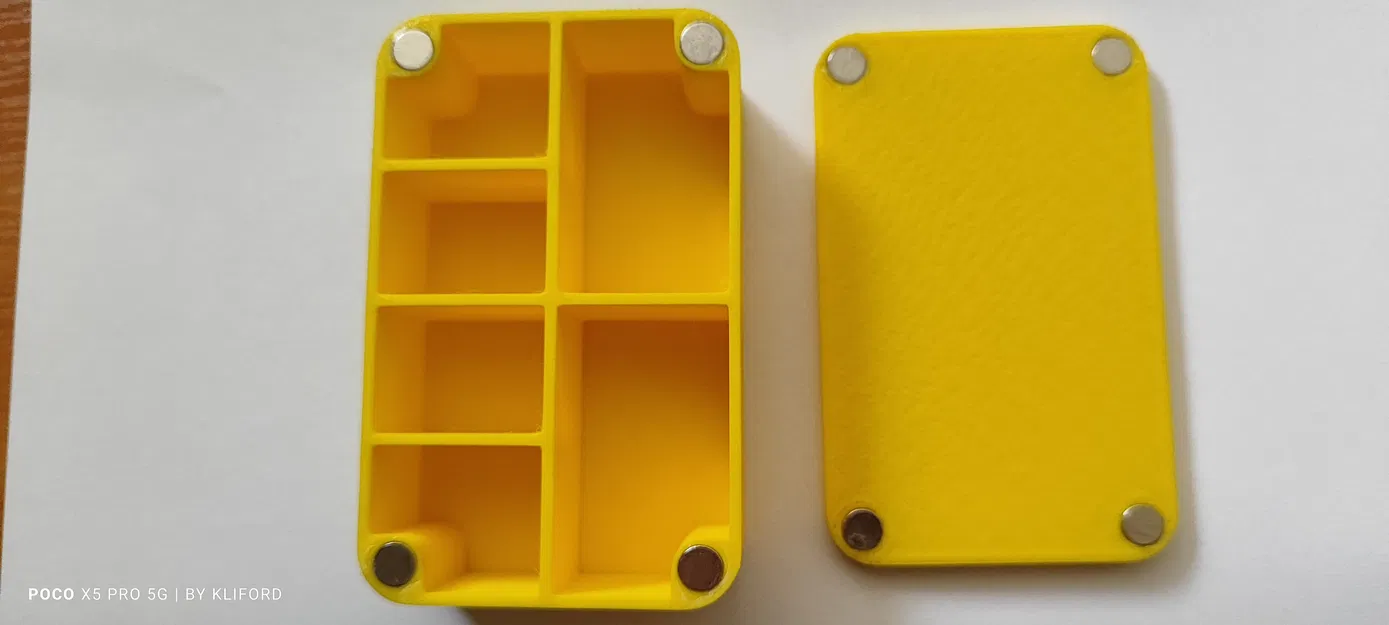 Hộp đựng linh kiện nhỏ 3D thông minh với nắp hít nam châm - Image 4