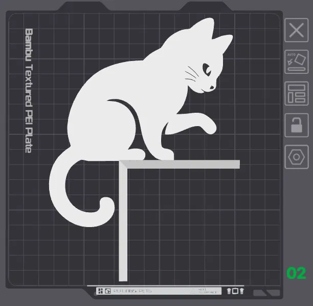 Mô hình trang trí công tắc/ổ cắm hình chú mèo - Mẫu 3D in 2 - Image 2