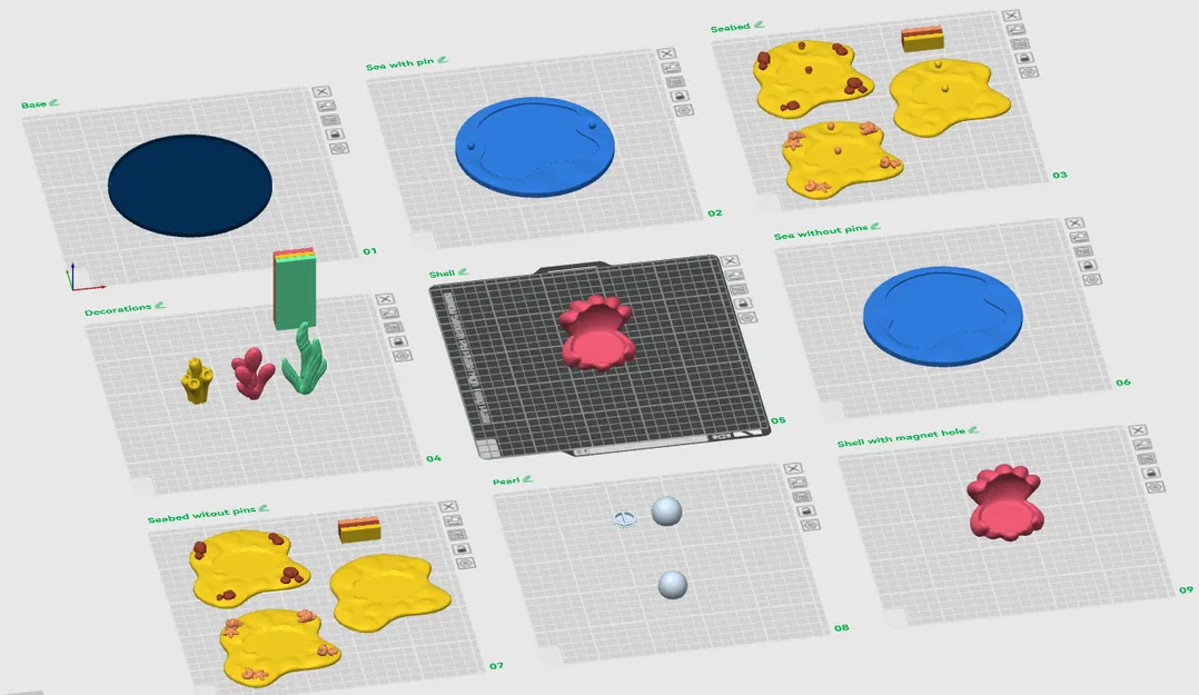 Diorama cho các loài thú biển Flexi đáng yêu, phiên bản Động vật đại dương - Image 5