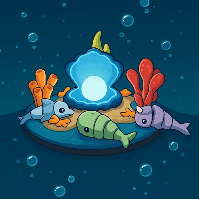 Diorama cho các loài thú biển Flexi đáng yêu, phiên bản Động vật đại dương - Image 6