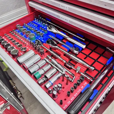 Bộ đế giữ đầu tuýp Socket - Hệ Gridfinity