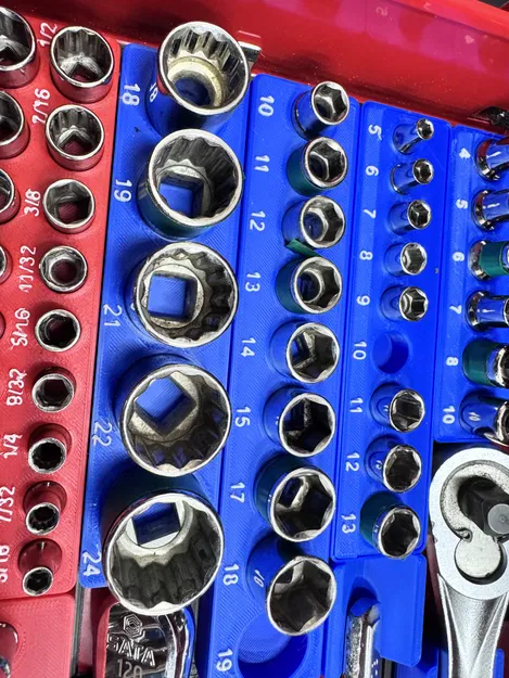 Bộ đế giữ đầu tuýp Socket - Hệ Gridfinity - Image 2