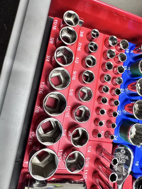 Bộ đế giữ đầu tuýp Socket - Hệ Gridfinity - Image 3