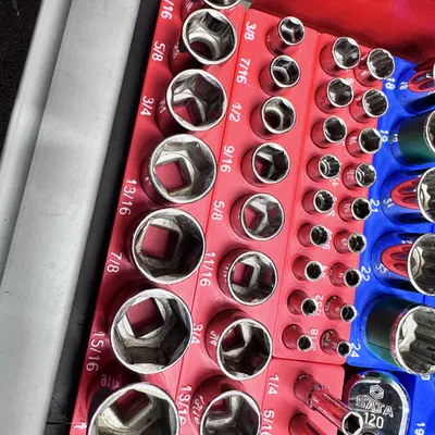 Bộ đế giữ đầu tuýp Socket - Hệ Gridfinity