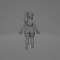 Mô hình 3D nhân vật nữ võ sĩ Boxer Girl cá tính - Thumbnail 2