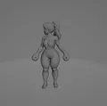 Mô hình 3D nhân vật nữ võ sĩ Boxer Girl cá tính - Thumbnail 3
