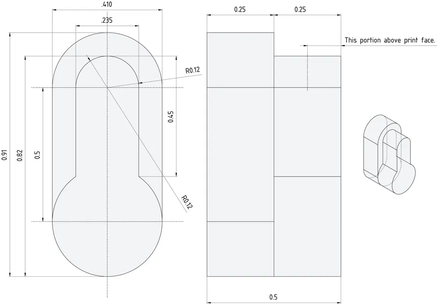 Công cụ BOOLEAN tạo lỗ treo Keyhole Hanger - Image 2