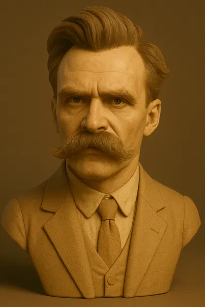 Tượng bán thân Friedrich Nietzsche - Image 1