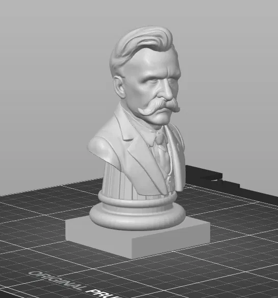 Tượng bán thân triết gia Nietzsche kèm đế - Image 2