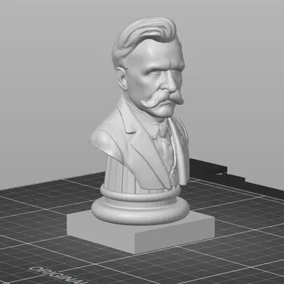 Tượng bán thân triết gia Nietzsche kèm đế