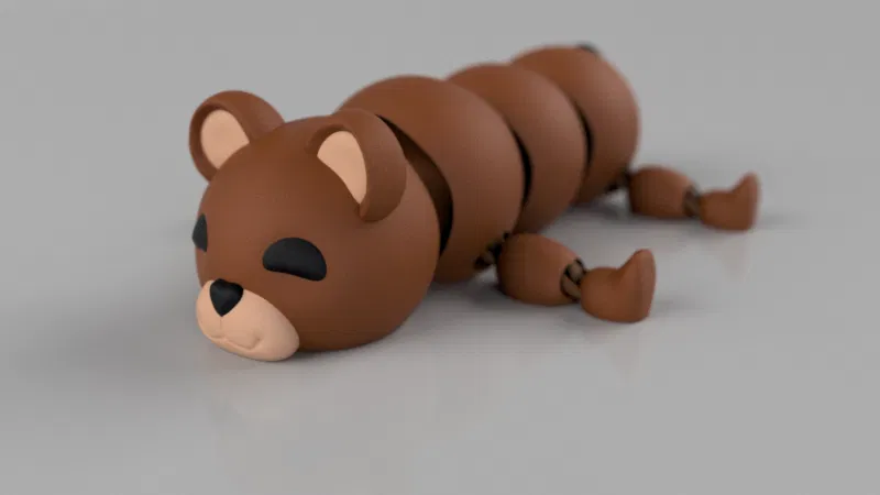 Mô hình gấu bông cử động (Articulated Bear) in 3D siêu đáng yêu - Image 1