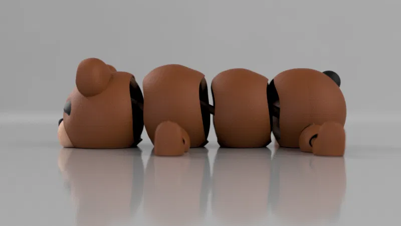 Mô hình gấu bông cử động (Articulated Bear) in 3D siêu đáng yêu - Image 2