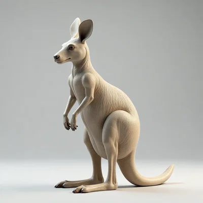 Mô hình chú chuột túi Kangaroo 3D - Thiết kế chân thực, dễ in ấn