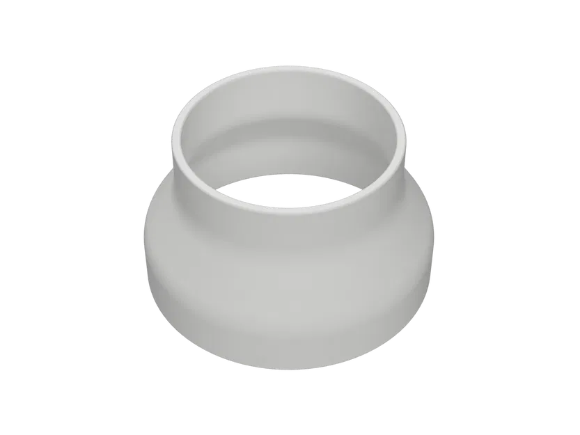 Đầu chuyển đổi ống dẫn khí từ 100mm sang 80mm cho quạt hút inline - Image 1