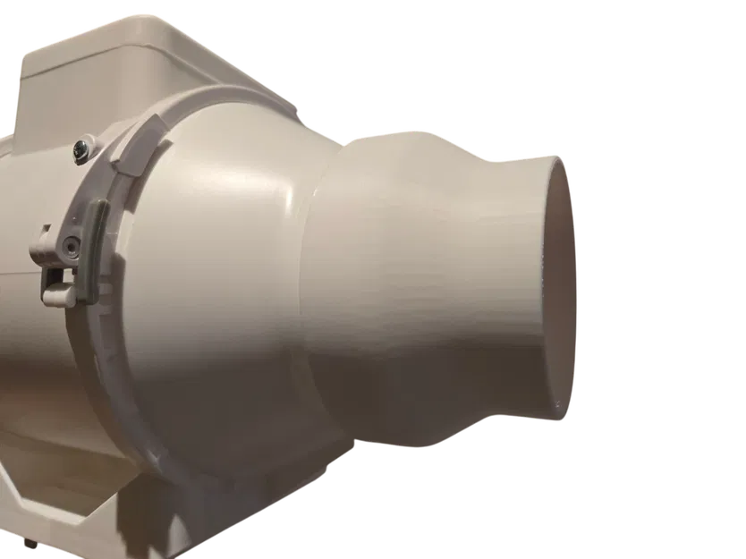 Đầu chuyển đổi ống dẫn khí từ 100mm sang 80mm cho quạt hút inline - Image 2